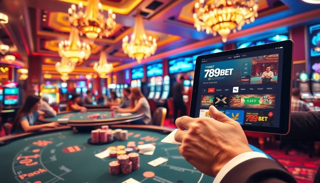 Experience the thrill of gambling at 789BET with vibrant casino tables and engaging gameplay.