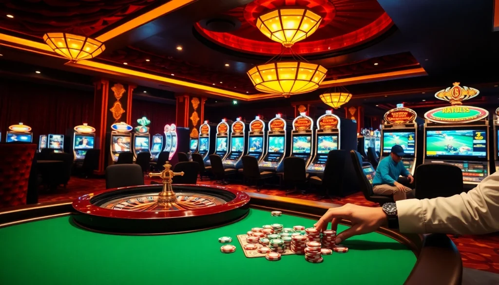 The lively atmosphere of 88aa vega casino, spotlighting thrilling roulette and competitive betting.