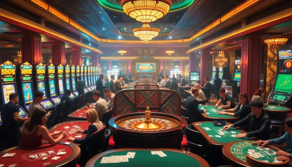 Experience the excitement of casino gaming at https://betvisa.charity/ with vibrant slot machines and thrilling poker tables.